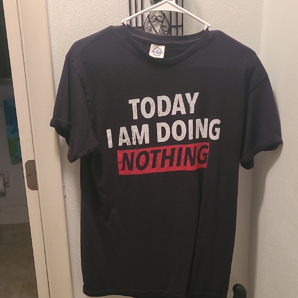 Black Graphic Tee with Bold Statement